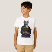 Russisch Blau Immanuel Kant Kat T-shirt (Voorkant volledig)