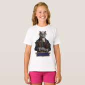 Russisch Blau Immanuel Kant Kat T-shirt (Voorkant volledig)