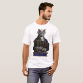 Russisch Blau Immanuel Kant Kat T-shirt (Voorkant volledig)