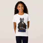 Russisch Blau Immanuel Kant Kat T-shirt (Voorkant volledig)