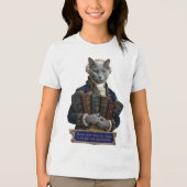 Russisch Blau Immanuel Kant Kat Tri-Blend Shirt (Voorkant)