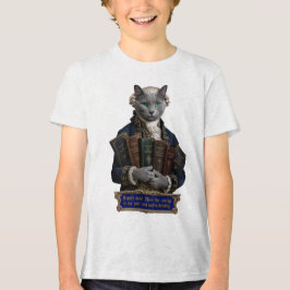 Russisch Blau Immanuel Kant Kat Tri-Blend Shirt