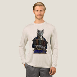 Russisch Blau Immanuel Kant Kat Tri-Blend Shirt