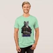 Russisch Blau Immanuel Kant Kat Tri-Blend Shirt (Voorkant volledig)