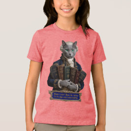 Russisch Blau Immanuel Kant Kat Tri-Blend Shirt