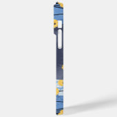 Russisch Blau Kat Geel Bloemen Case-Mate iPhone Case (Achterkant / Links)
