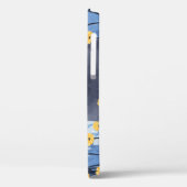 Russisch Blau Kat Geel Bloemen Case-Mate iPhone Case (Achterkant / Links)