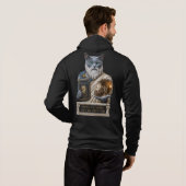 Russisch Blau Plato Kat Hoodie (Achterkant volledig)