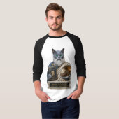 Russisch Blau Plato Kat T-shirt (Voorkant volledig)