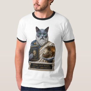 Russisch Blau Plato Kat T-shirt