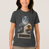 Russisch Blau Plato Kat Tri-Blend Shirt (Voorkant)