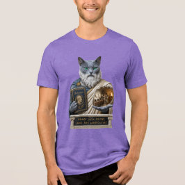 Russisch Blau Plato Kat Tri-Blend Shirt