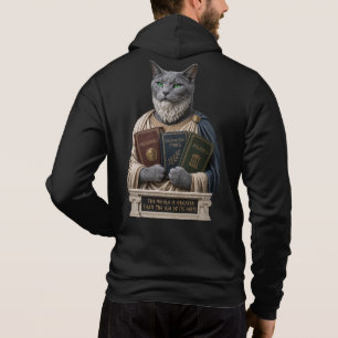 Russisch Blauw Aristoteles Kat Hoodie
