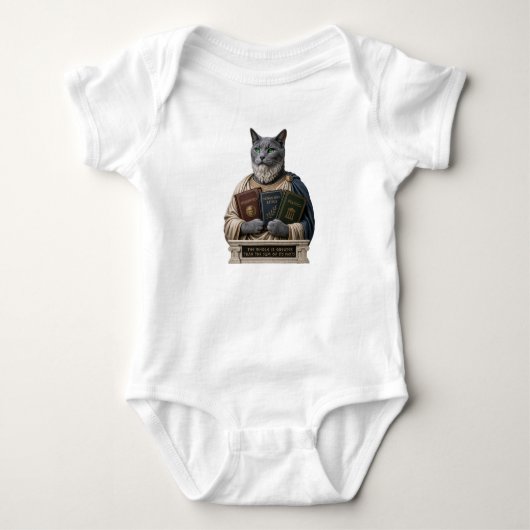 Russisch Blauw Aristoteles Kat Romper (Voorkant)