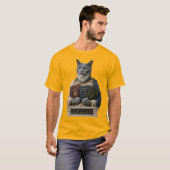 Russisch Blauw Aristoteles Kat T-shirt (Voorkant volledig)