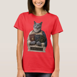 Russisch Blauw Aristoteles Kat T-shirt