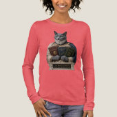 Russisch Blauw Aristoteles Kat Tri-Blend Shirt (Voorkant)
