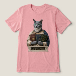 Russisch Blauw Aristoteles Kat Tri-Blend Shirt
