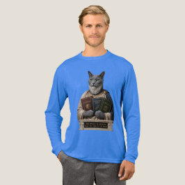 Russisch Blauw Aristoteles Kat Tri-Blend Shirt