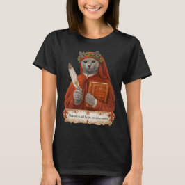 Russisch Blauw Dante Alighieri Kat T-shirt