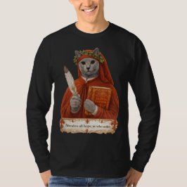 Russisch Blauw Dante Alighieri Kat T-shirt