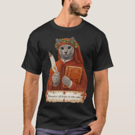 Russisch Blauw Dante Alighieri Kat T-shirt