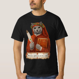 Russisch Blauw Dante Alighieri Kat T-shirt