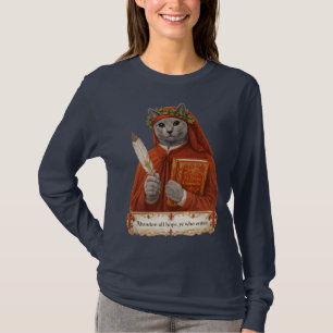 Russisch Blauw Dante Alighieri Kat T-shirt