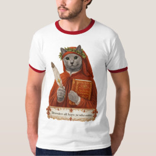 Russisch Blauw Dante Alighieri Kat T-shirt