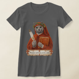 Russisch Blauw Dante Alighieri Kat T-shirt