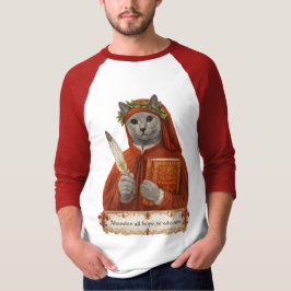 Russisch Blauw Dante Alighieri Kat T-shirt