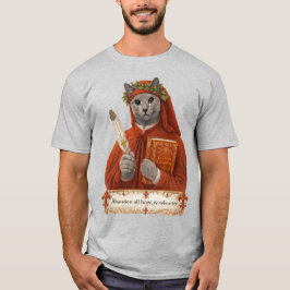 Russisch Blauw Dante Alighieri Kat T-shirt