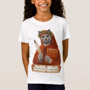 Russisch Blauw Dante Alighieri Kat T-shirt