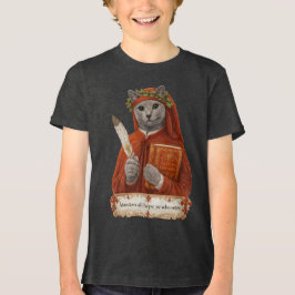 Russisch Blauw Dante Alighieri Kat Tri-Blend Shirt