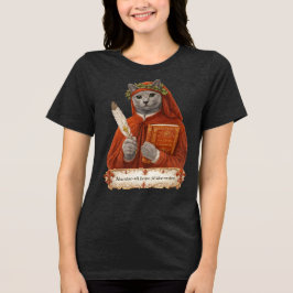 Russisch Blauw Dante Alighieri Kat Tri-Blend Shirt