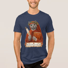 Russisch Blauw Dante Alighieri Kat Tri-Blend Shirt
