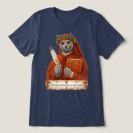Russisch Blauw Dante Alighieri Kat Tri-Blend Shirt