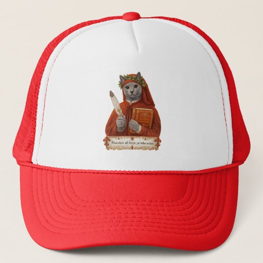 Russisch Blauw Dante Alighieri Kat Trucker Pet (Voorkant)