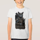 Russisch Blauw Edel Odin’s Kat Tri-Blend Shirt (Voorkant)