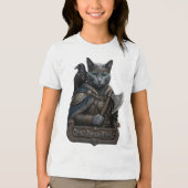 Russisch Blauw Edel Odin’s Kat Tri-Blend Shirt (Voorkant)