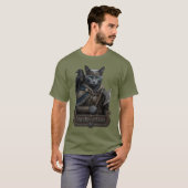 Russisch Blauw Edel Odin's Kat T-shirt (Voorkant volledig)