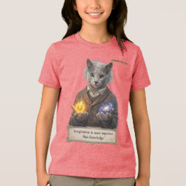 Russisch Blauw Einstein Kat - Verbeelding Tri-Blend Shirt