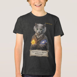 Russisch Blauw Einstein Kat - Verbeelding Tri-Blend Shirt