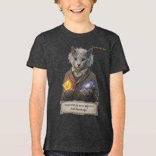 Russisch Blauw Einstein Kat - Verbeelding Tri-Blend Shirt