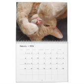 Russisch blauw en gember Sinaasappel Tabby Cats 20 Kalender (Feb 2026)