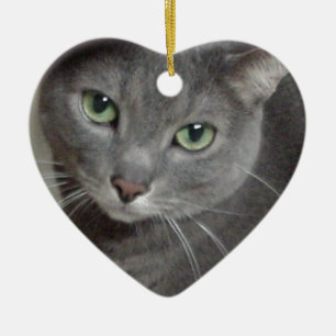 Russisch blauw grijs keramisch ornament