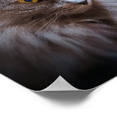 Russisch blauw grijs nebelung Cat Wall Art Poster (Hoek)