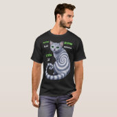 Russisch Blauw Hypno Kat T-shirt (Voorkant volledig)