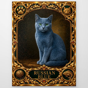 Russisch Blauw, Juweel-erfgoedkunst Briefkaart