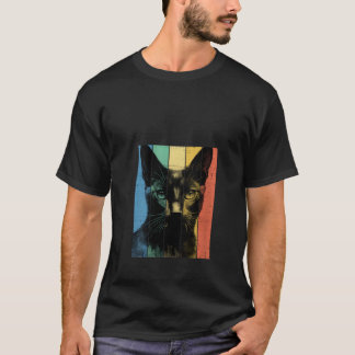 Russisch Blauw Kattenportret  Stijl Mam Pa V T-shirt